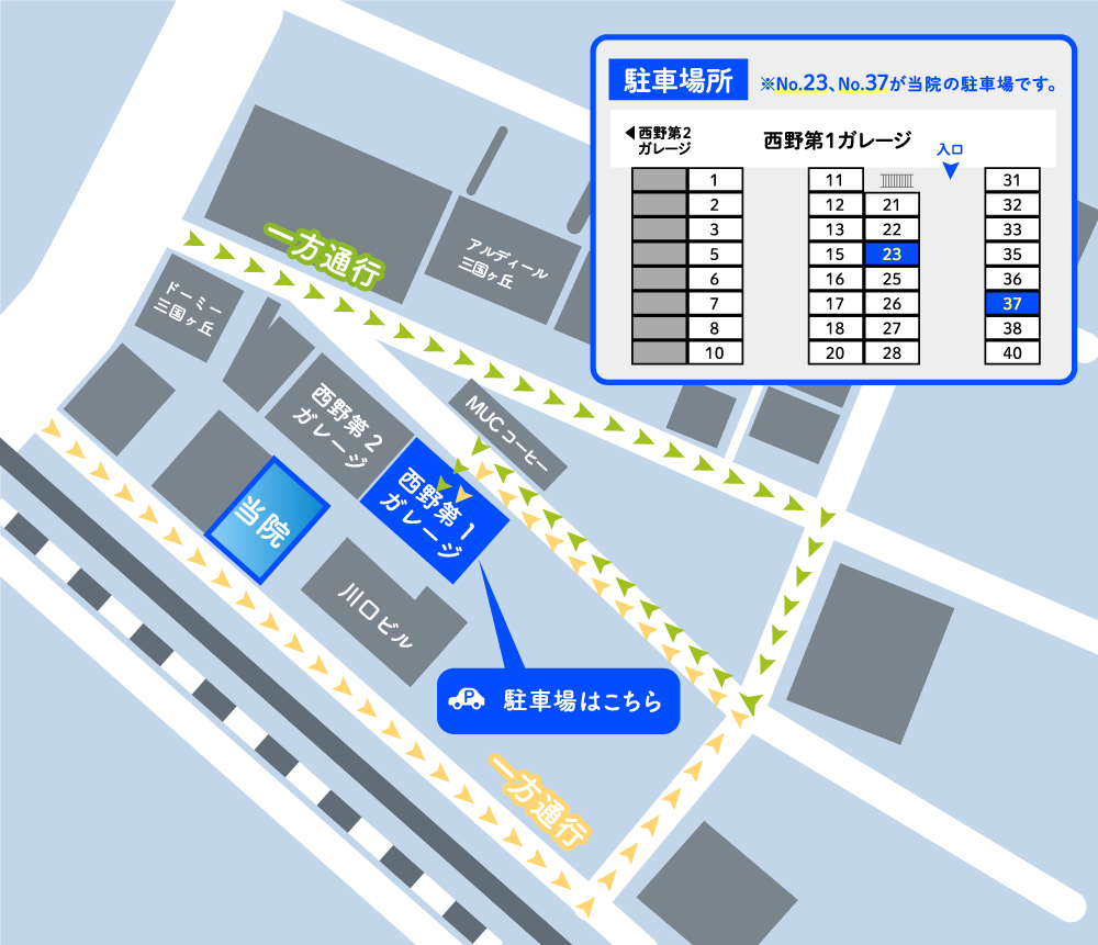 当院駐車場のご案内